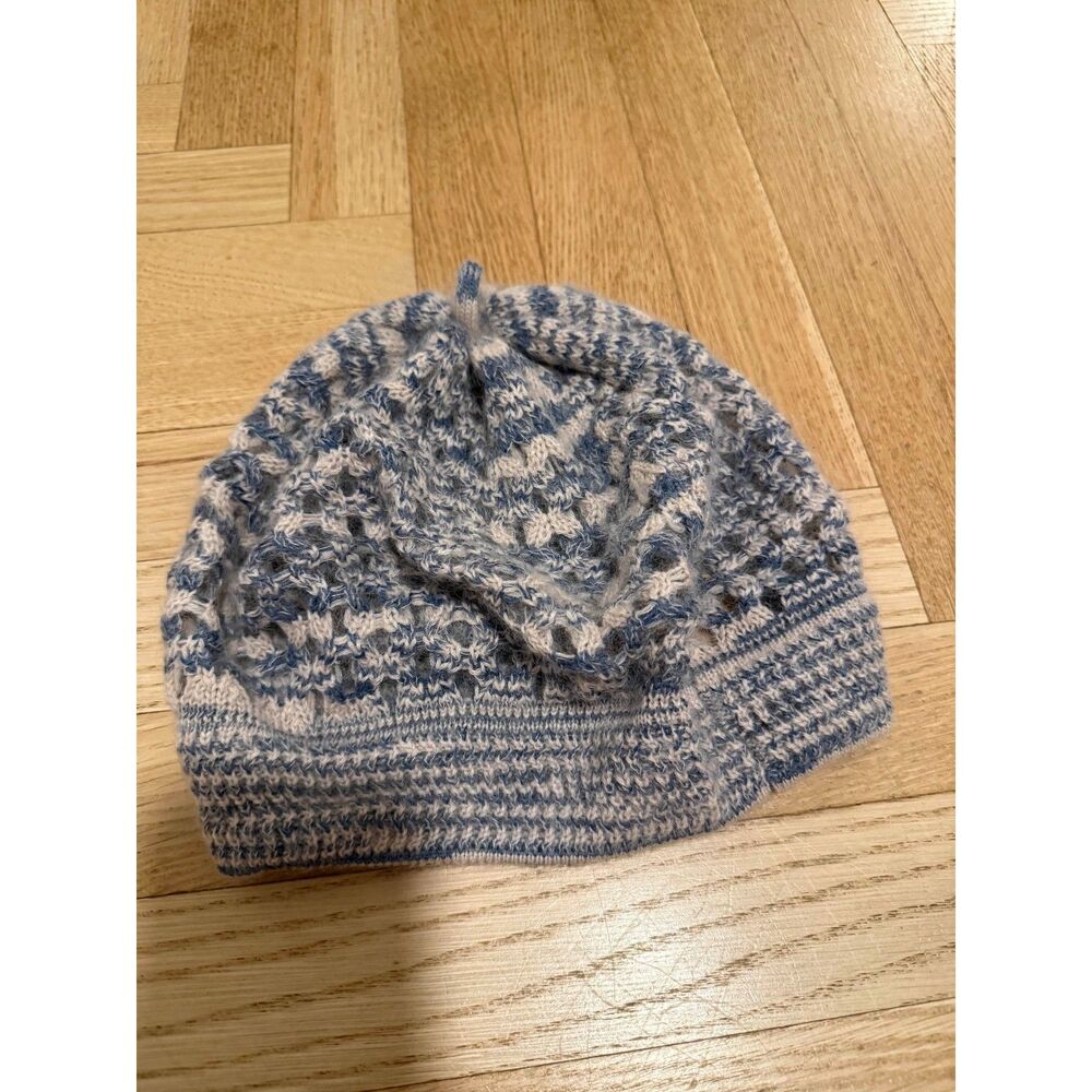 MISSONI - Blue Print Knit Beanie - o/s